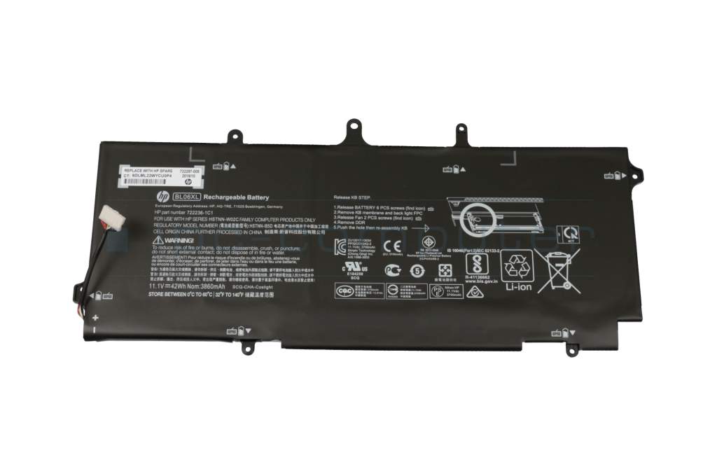 Bateria para Laptop HP BL06Interna 6 42WH