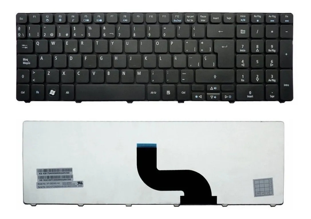 Teclado para Laptop Español ACER 5810-5742-5810T-5253 Negro Numerico
