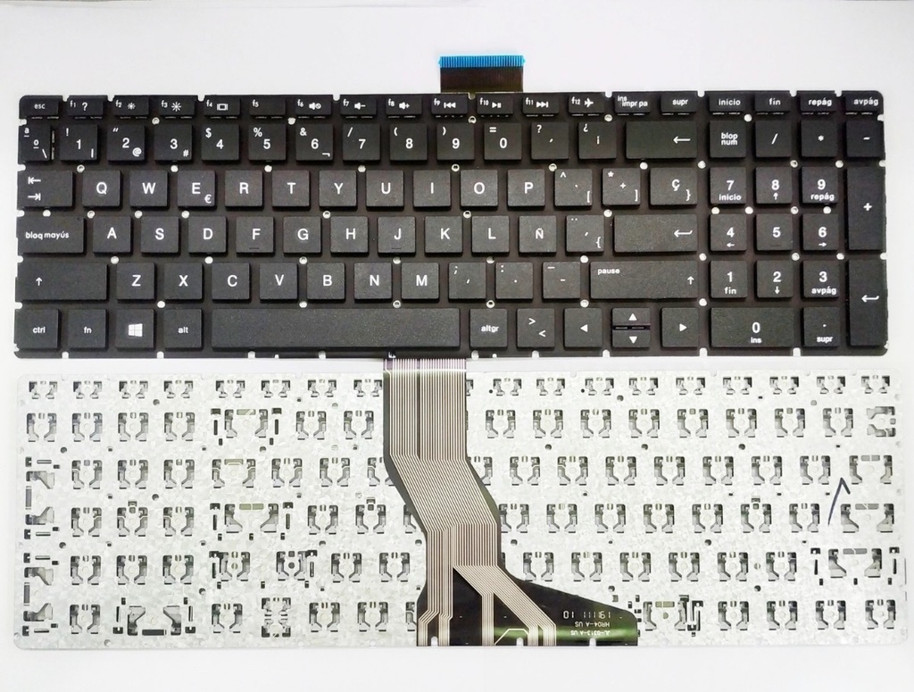 Teclado para Laptop Español HP 15BS 15-BS 15 BS 15-BW 250 G6 Enter Recto Numerico