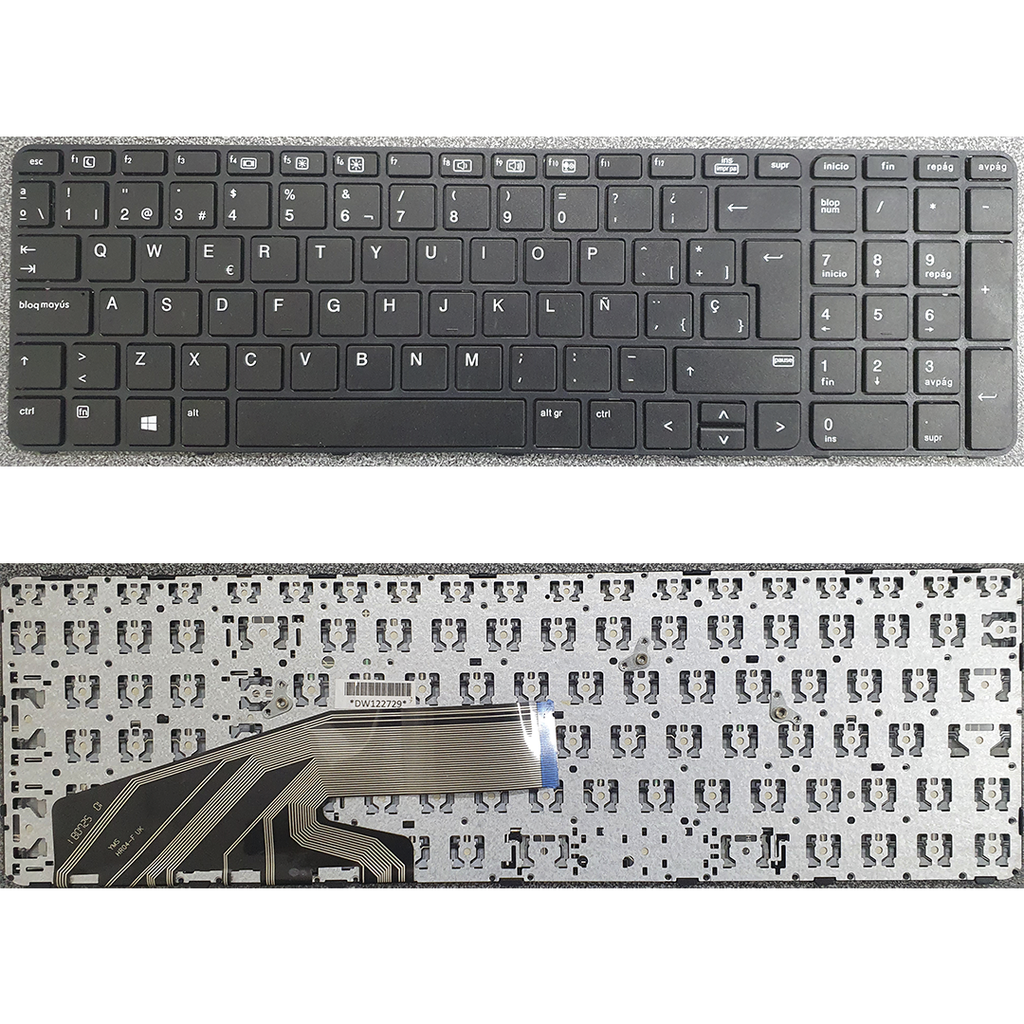 Teclado para Laptop Español HP 450 G3 Negro Con Regilla