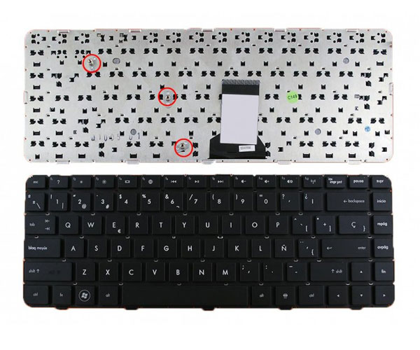 Teclado para Laptop Español HP DM4 DV5-2000 Negro No Numerico