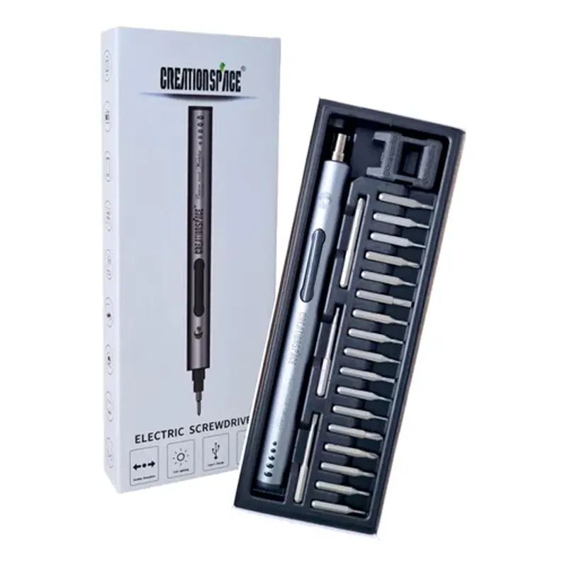 Desarmador Mini Electric Creation SPACE de 20 piezas