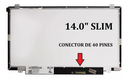 Pantalla para Laptop 14.0 SLIM 40 Pines Resolucion 1366x768 