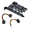 Tarjeta USB 3.0 PCI Expres de 4 Puertos KNUP
