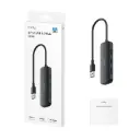 Adaptador HUB USB 3.0 Cudy de 4 Puertos